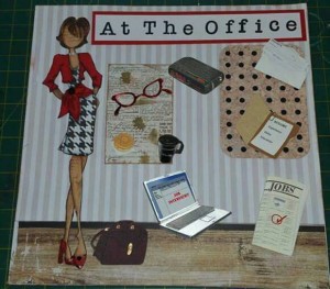 Julie Nutting doll layout At the office